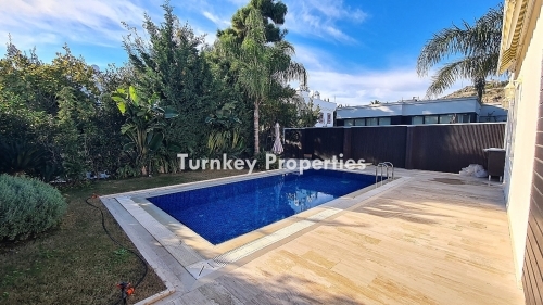 Single-Story Detached Villa for Sale with Private Pool and Garden, Close to the Beach in Ortakent Yahsi - Peaceful Living in a Boutique Site