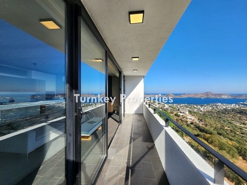 Luxury Furnished Apartment for Sale in Yalikavak with Award-Winning Architecture and Marina View