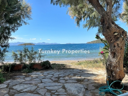 Seafront and Sea View 3-Bedroom Detached House with Garden in Gumusluk | Nothing Stands Between You and the Beach!