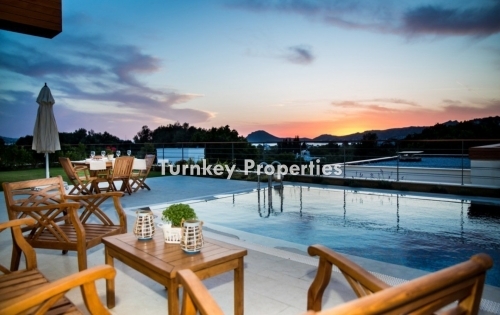 Authentic Villas for Sale in Central Yalikavak, Contemporary Design, Private Pool, and Sea View