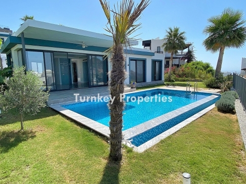 Luxury Detached Villa for Sale in Gundogan, Private Pool, Sea View