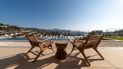 Modern Designed, Sea View, Single-Story Luxury Villa for Sale in Central Yalikavak