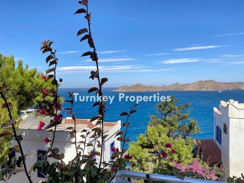 Opportunity! 3-Bedroom Seafront Villa for Sale in a Private Site in Yalikavak