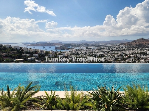 6+2 Mansion for Sale in Bodrum Center, with Sea and Castle Views