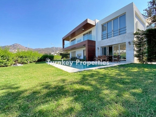 Private Pool Luxury Villa for Sale in Yalikavak with Sea View, Spacious and Modern Design