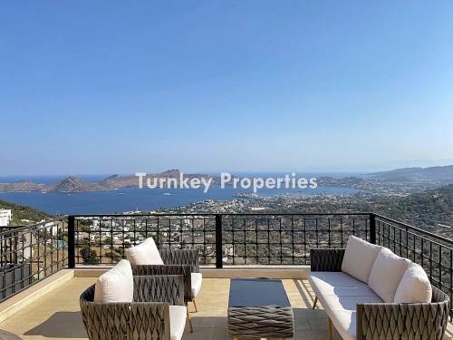 Duplex for Sale with Yalıkavak Marina View | Covered Parking, Tennis Court, Olympic Pool