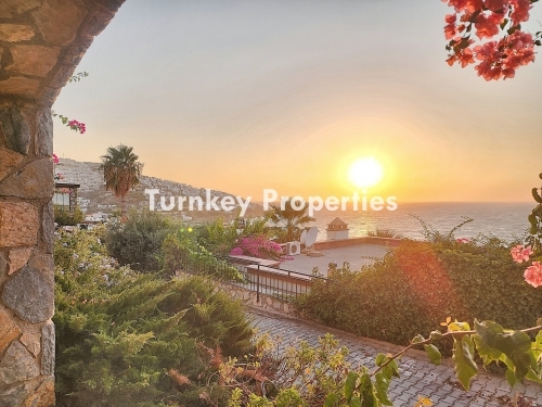 Gerish Bodrum Houses Satılık Villa | Deniz ve Gün Batımı Manzaralı, Özel Otoparklı, Galeri Tavanlı