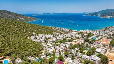 Magnificent 3+1 Villa for Sale in Torba Bodrum, with Sea View, Private Pool and Garden