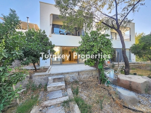 Gündoğan Satılık Bahçe Katı Daire Doğal Taşlı Peyzajlı