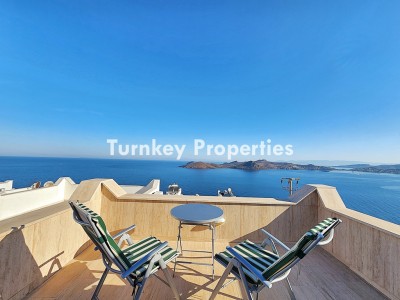 Yalıkavak Satılık Villa  Eşsiz Deniz Manzaralı, 2+1, Ortak Havuzlu