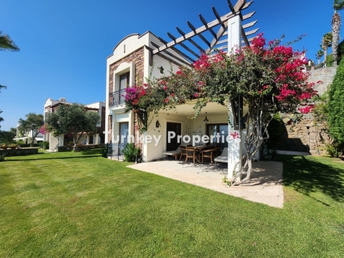 Unique Sea View 3+1 Duplex Villa with Large Garden for Sale in Gumusluk Kadikalesi