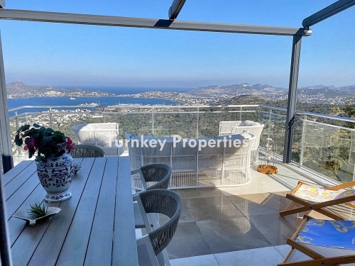 Luxury 3+2 Villa for Sale Opposite Yalikavak Marina, with Panoramic Sea View, in a Private Complex