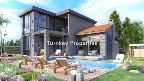 5+1 Detached Villa for Sale on an 850 Square Meter Plot in Ortakent | Private Pool, Sauna, Underfloor Heating, Central Cooling System, Private Garage, Private Garden